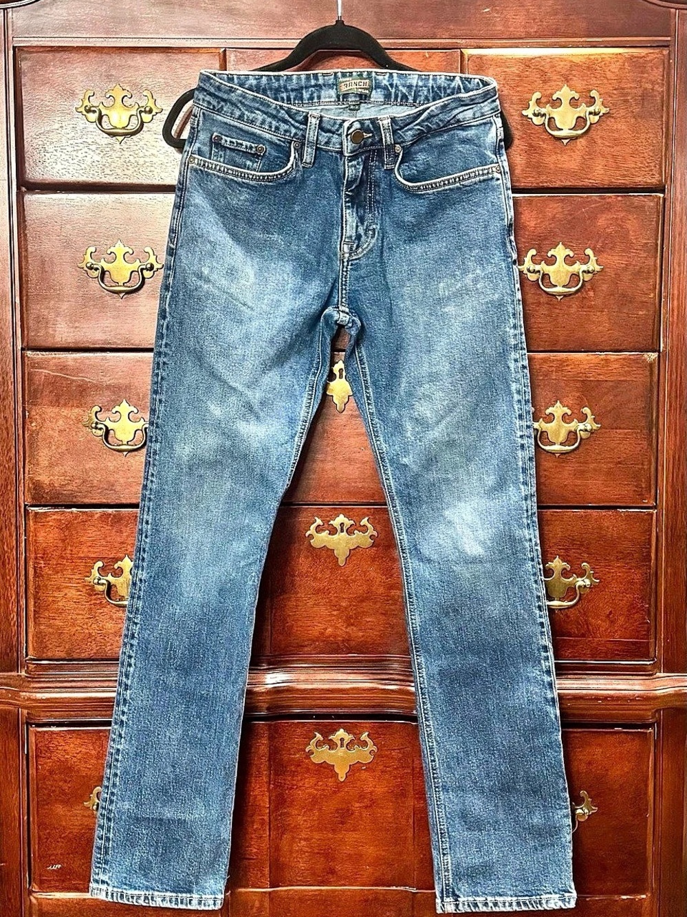 Tecovas Ranchwear Men’s Slim Straight Jeans 30 x 32 Medium Wash Western